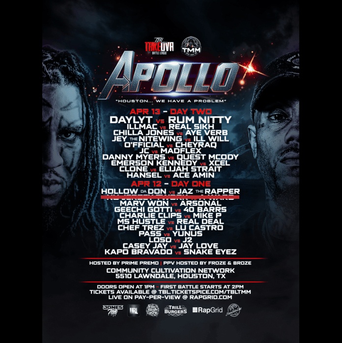 Rap Battle League Event | Takeova Battle League Presents: Apollo
